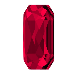 Serinity Crystals Non Hotfix Emerald Cut - Scarlet