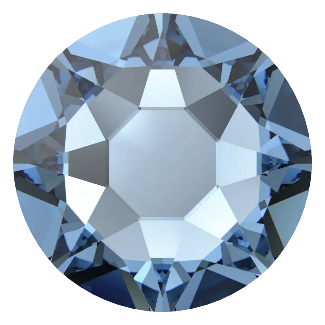 Serinity Flat Back Crystals Non Hotfix - Denim Blue