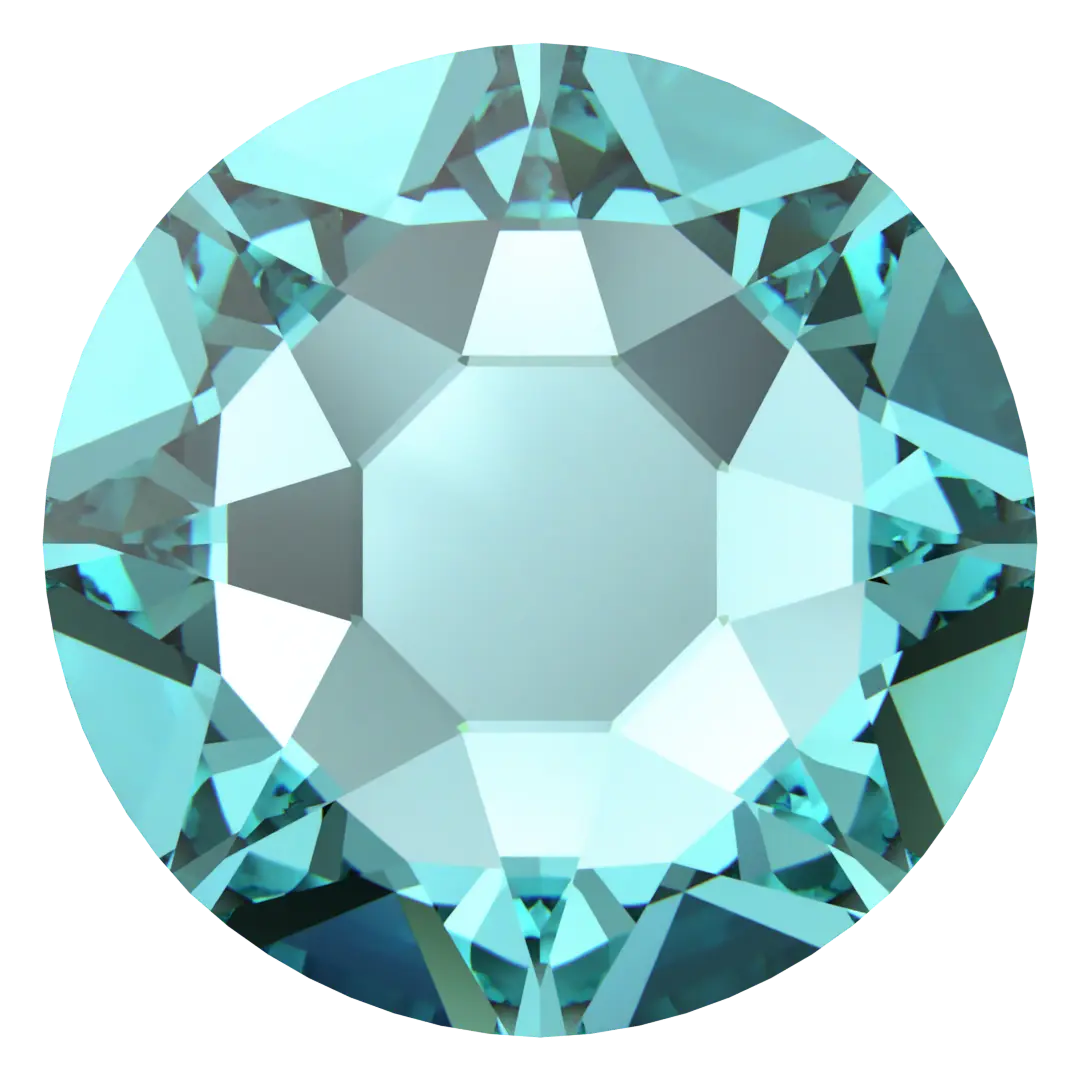 Serinity Flat Back Crystals Non Hotfix-  Light Turquoise