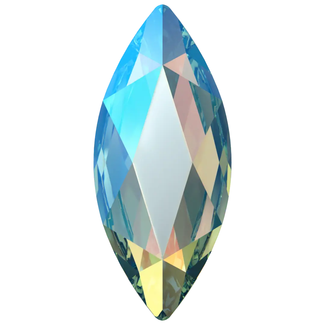 Serinity Flat Back Crystals Non Hotfix - Aquamarine Shimmer