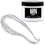 MN BEAUTY Clear acrylic powder – 3.5 oz jar