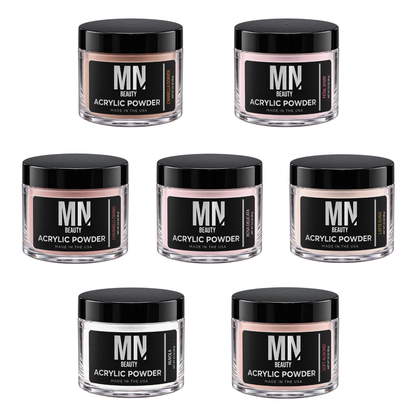 Colección de Polvos Acrílicos I MN BEAUTY – siete tonos