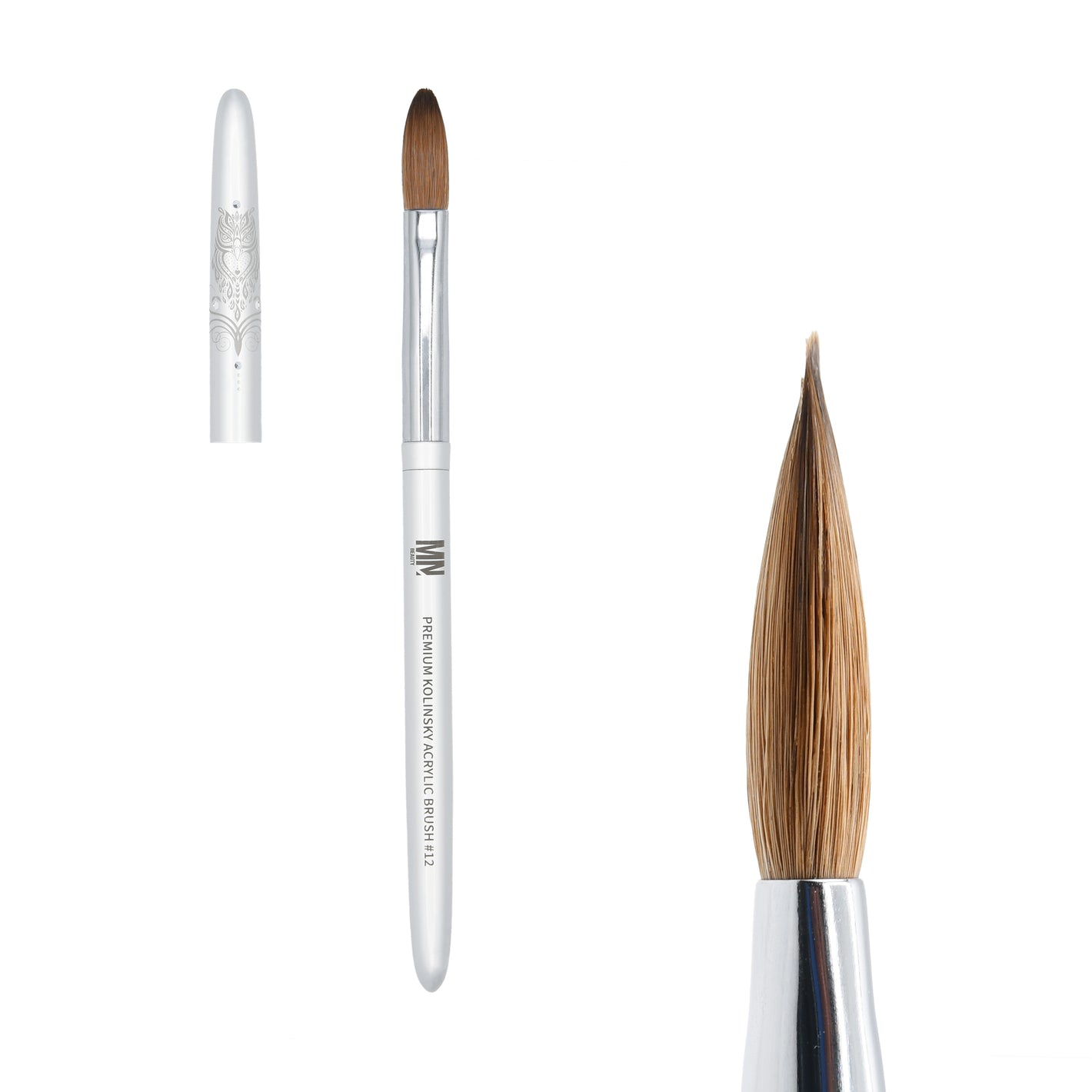 Premium Kolinsky Acrylic Brush #12