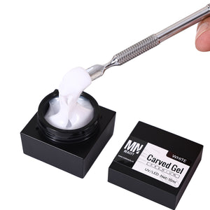 Non-Stick Carved Gel - White