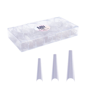 Nail Tips (Coffin C Curve)  2XL Clear 480 pcs