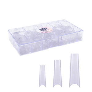 Nail Tips (Coffin No C Curve) 3XL Clear 420 pcs