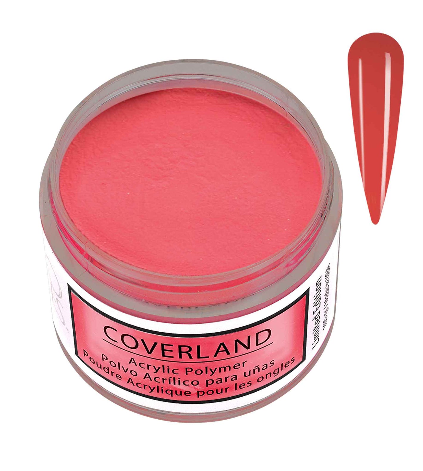 Tones Coverland Acrylic Powder "Hibiscus Flame" - 1.5 OZ