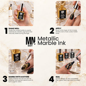 Metallic Marble Ink