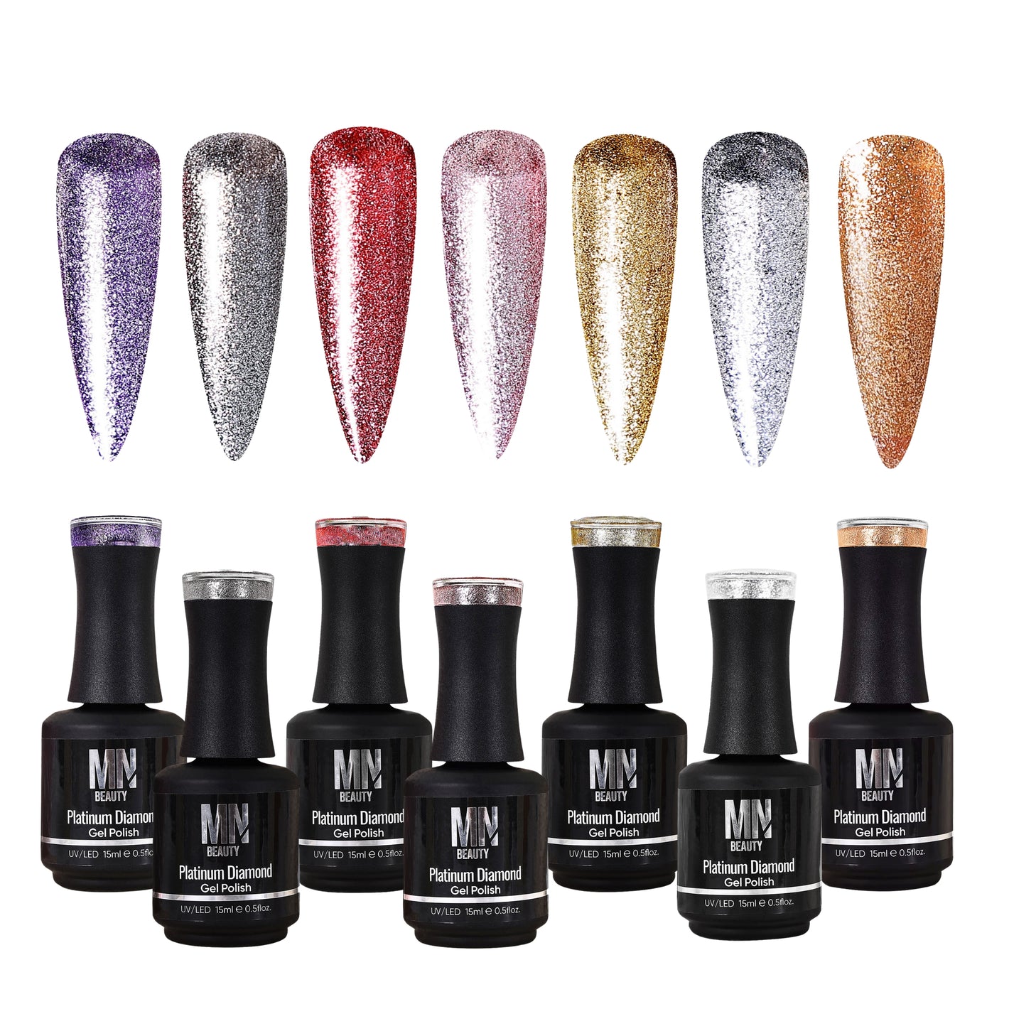 Platinum Diamond Gel Polish (Full Collection - 7 Colors)