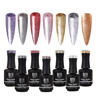 Platinum Diamond Gel Polish (Full Collection - 7 Colors)