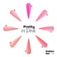 Rubber Base Gel Kit - Pretty In Pink (8 Colors x 15 ml)