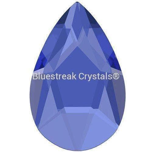 Serinity Flat Back Crystals Non Hotfix Pear Sapphire