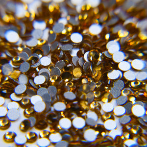 Glass Rhinestones - Topaz (Silver Back) - 1440 Pcs — detail view 3